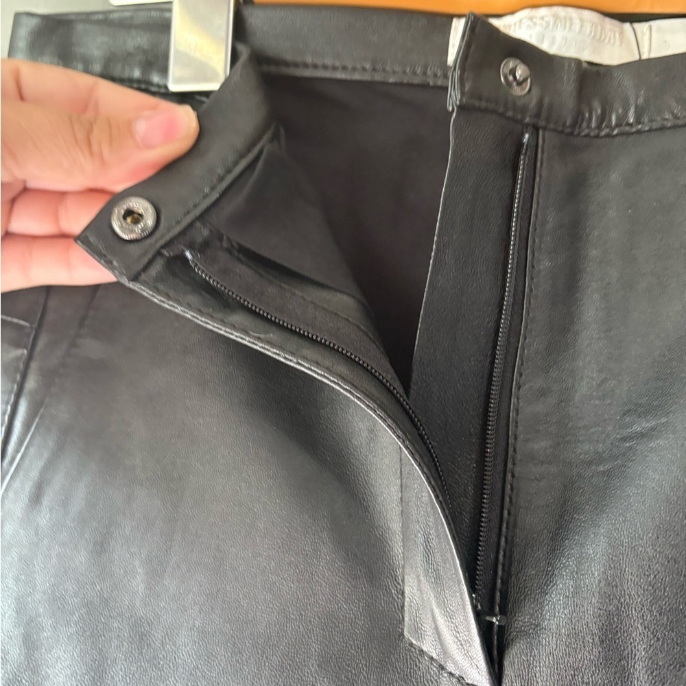 MTWTFSS Brand size small Black Faux skinny Leather Pants trousers. NWOT - Picture 5 of 9